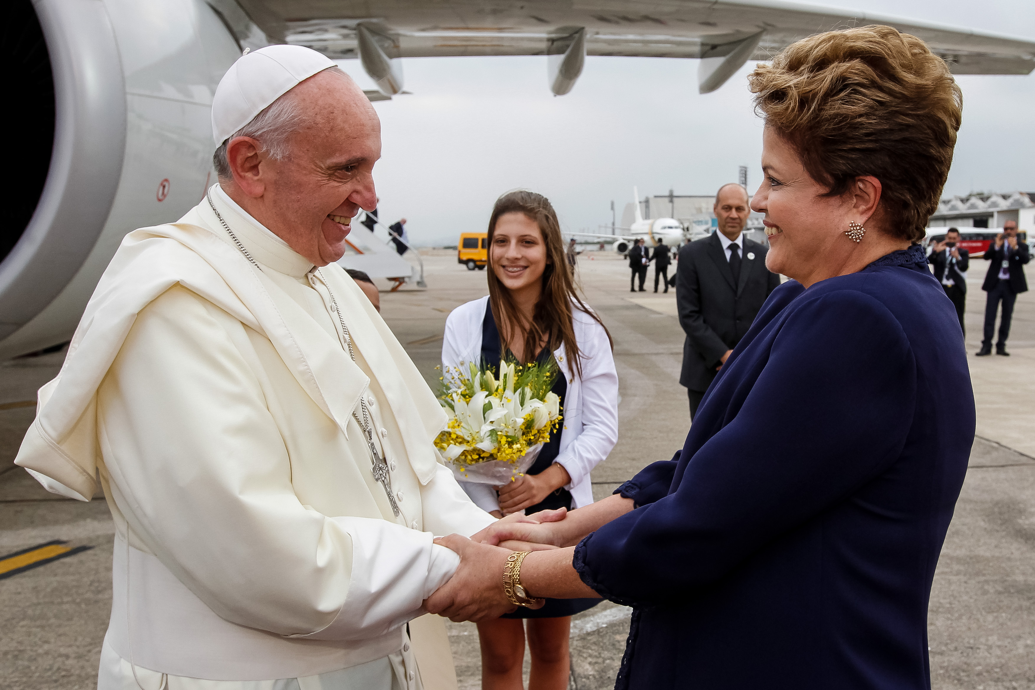 Cerimônia oficial de chegada de Sua Santidade o Papa Francisco  - 02