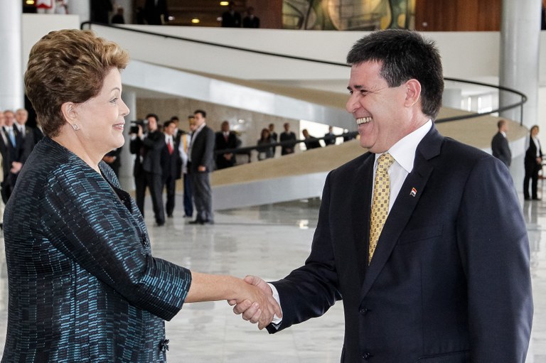 Cerimônia oficial de chegada do presidente da República do Paraguai, Horacio Cartes - 03