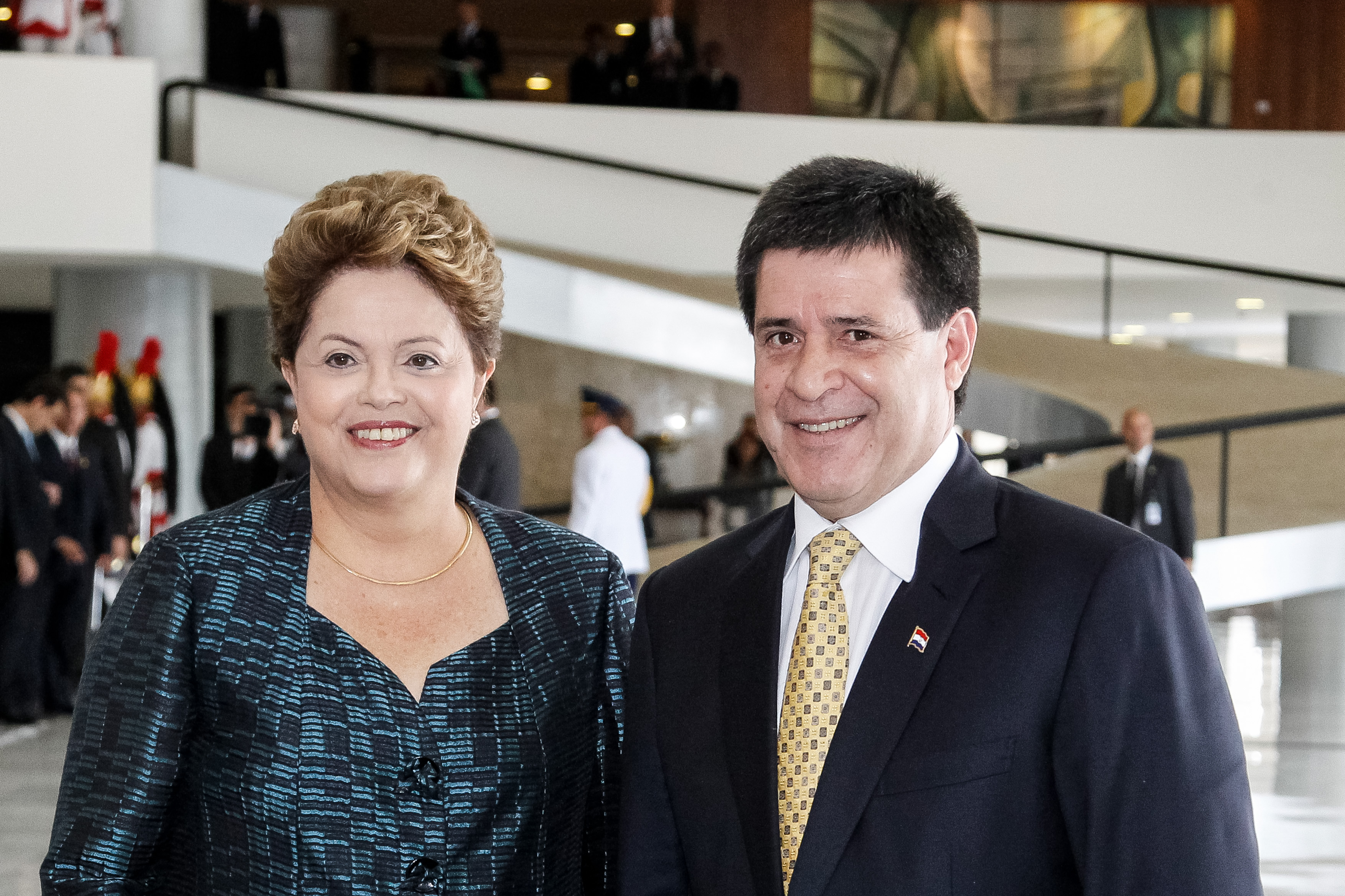 Cerimônia oficial de chegada do presidente da República do Paraguai, Horacio Cartes - 04