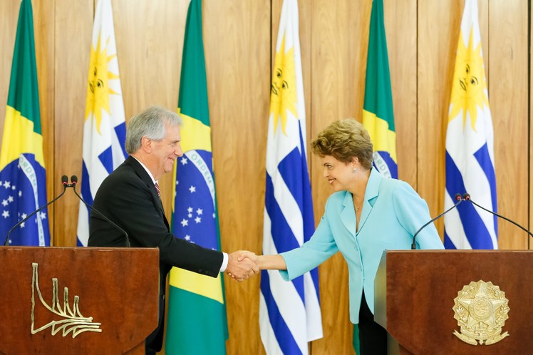 Cerimônia oficial de chegada do Presidente da República Oriental do Uruguai, Tabaré Vázquez - 07