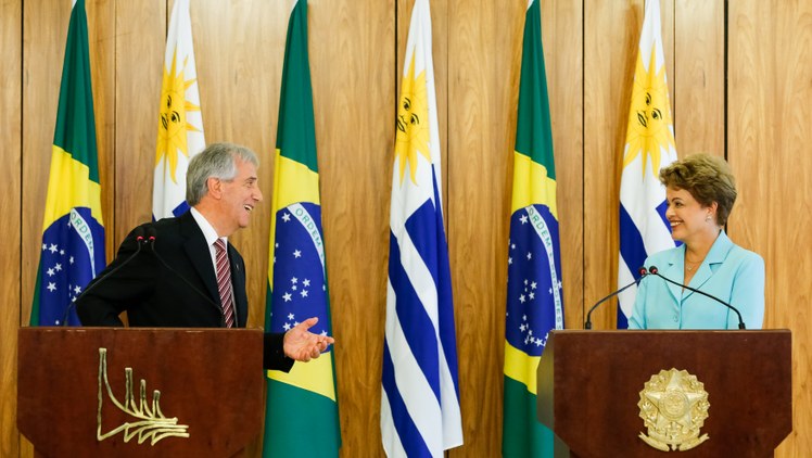 Cerimônia oficial de chegada do Presidente da República Oriental do Uruguai, Tabaré Vázquez - 08