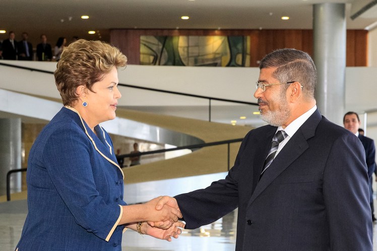 Cerimônia oficial de chegada do Presidente do Egito, Mohamed Morsi - 04