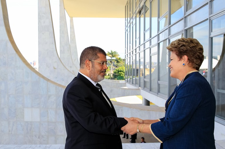 Cerimônia oficial de chegada do Presidente do Egito, Mohamed Morsi - 02