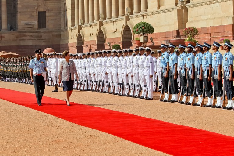 Cerimônia oficial de chegada no Palácio Presidencial - 3
