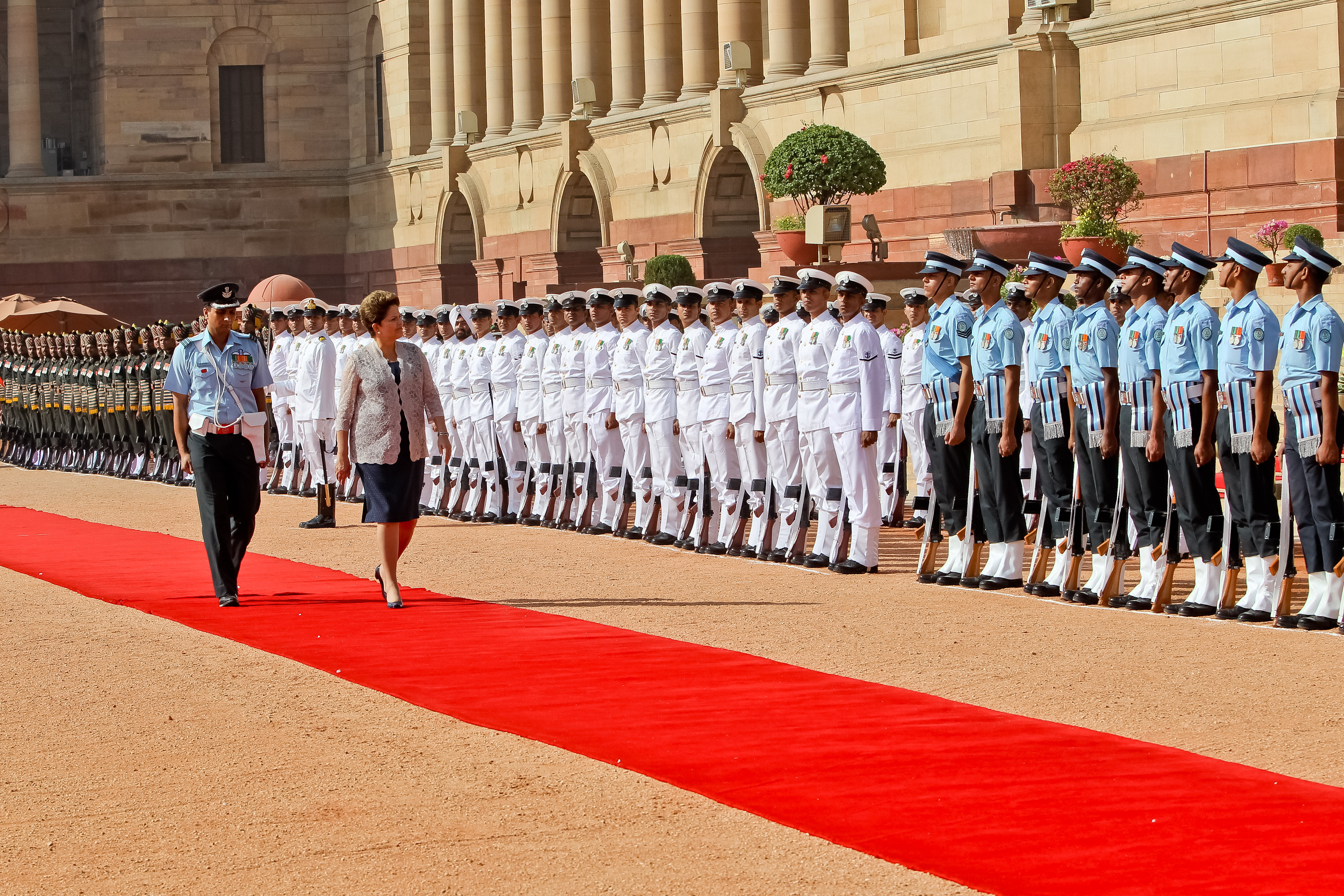 Cerimônia oficial de chegada no Palácio Presidencial - 3