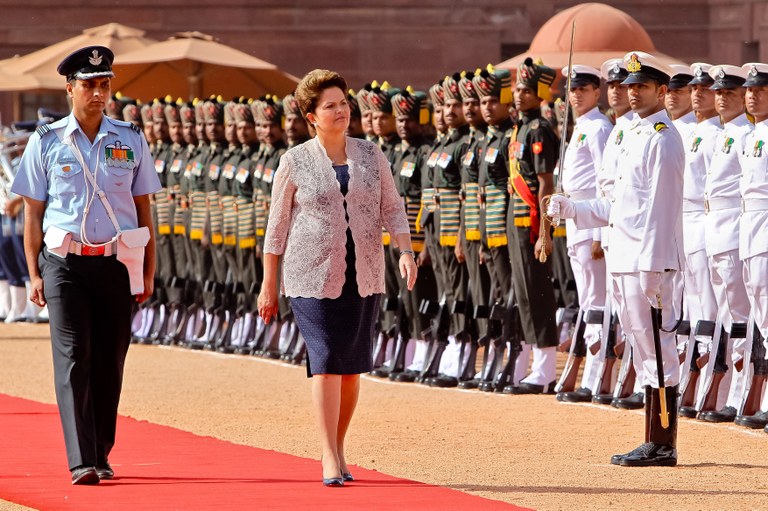 Cerimônia oficial de chegada no Palácio Presidencial - 2