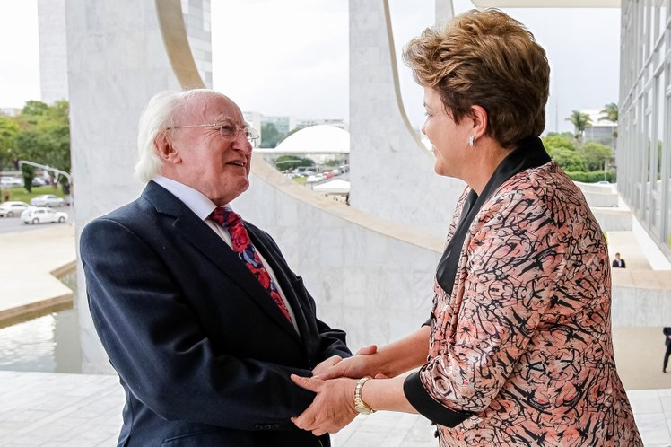Chegada do Presidente da República da Irlanda