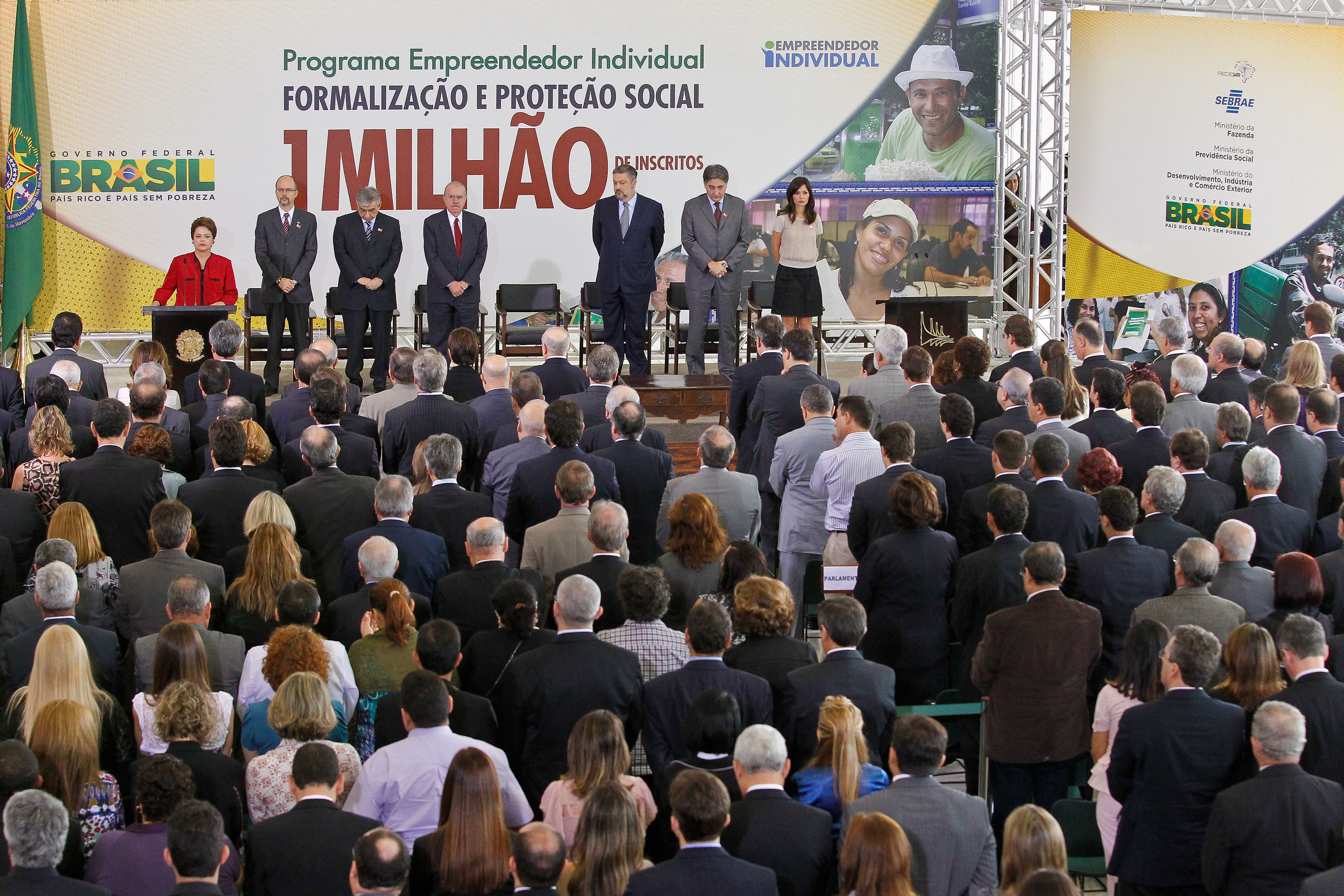Dilma na cerimônia do empreendedor individual 2