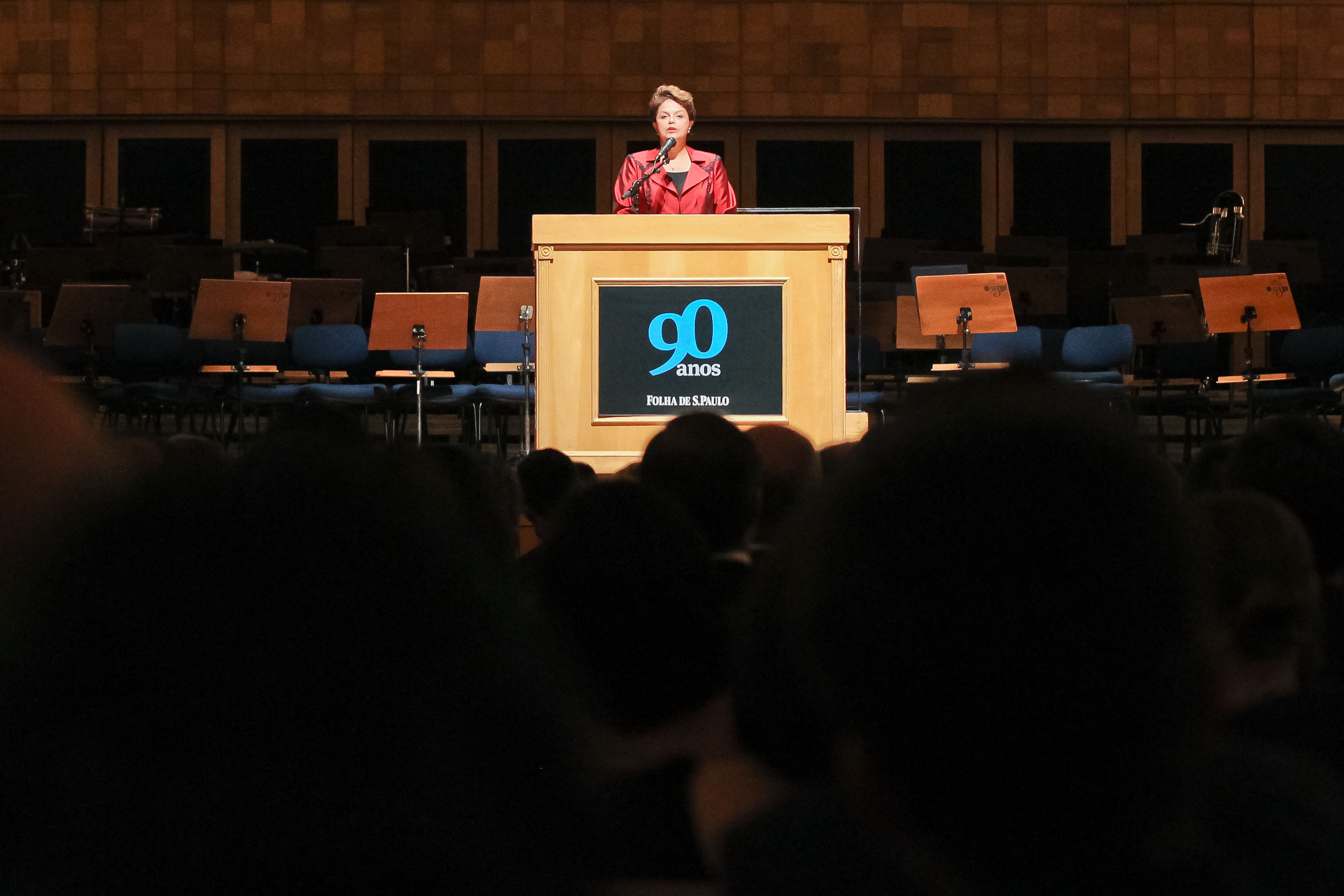Presidenta Dilma discursa durante comemoração 1