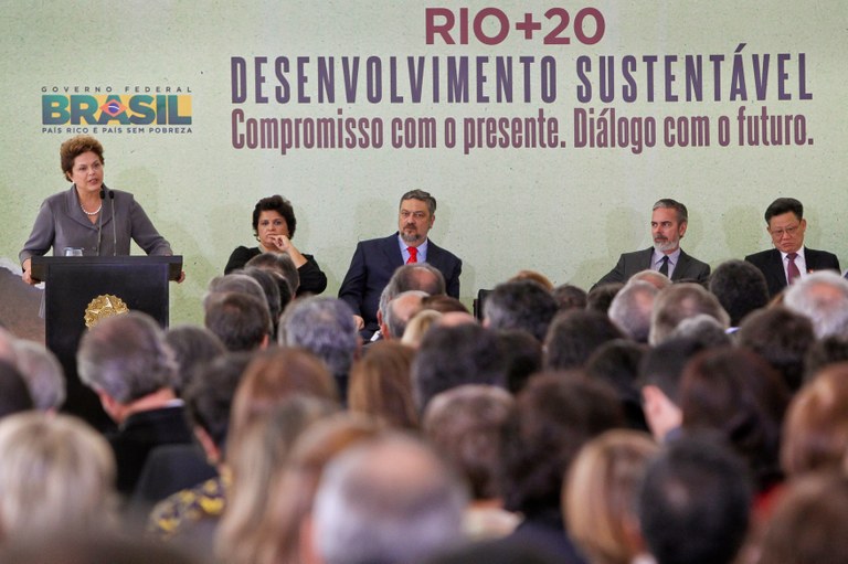 Dilma discursa na cerimônia da Rio+20 