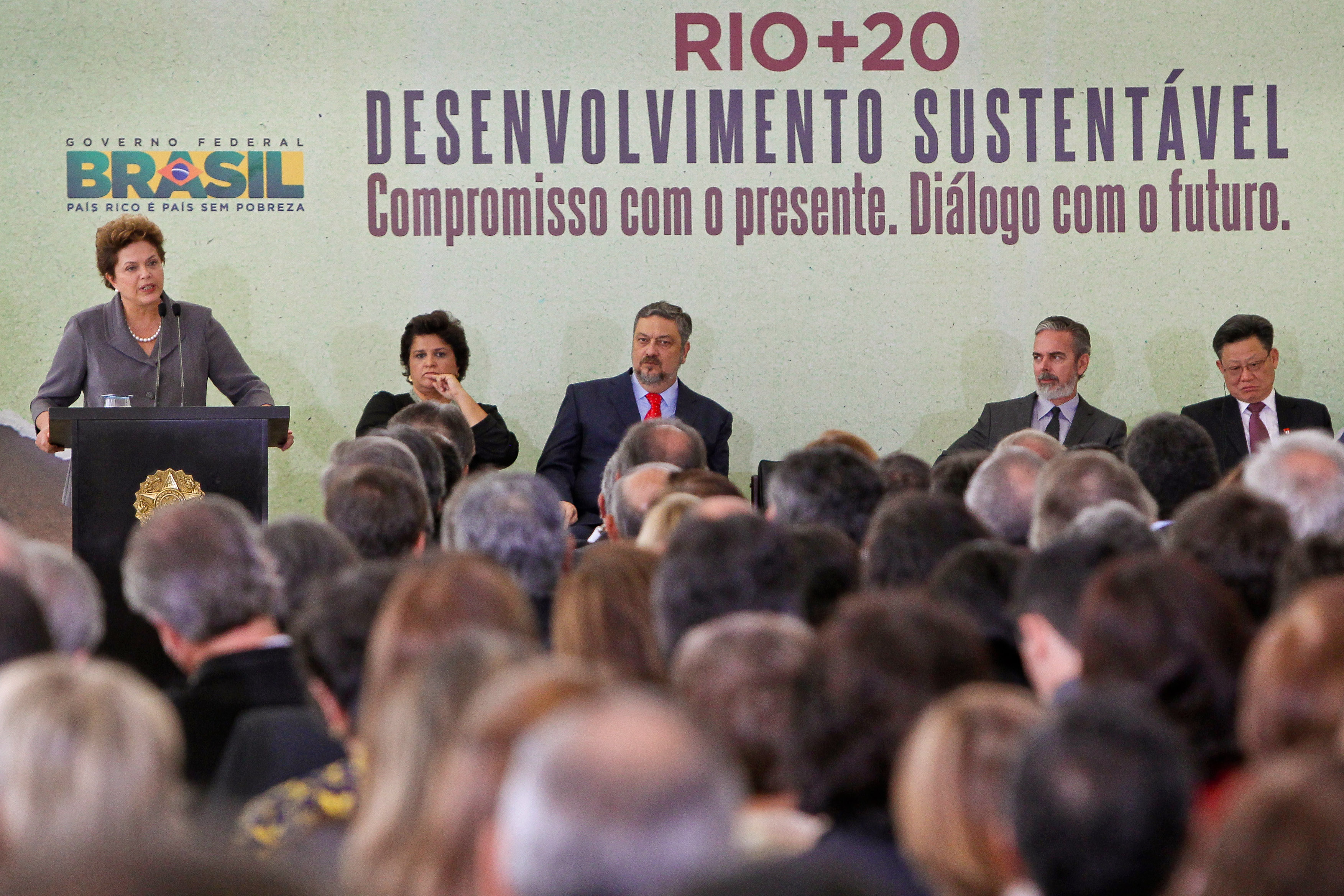Dilma discursa na cerimônia da Rio+20 