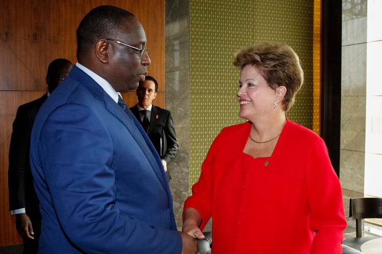 Encontro bilateral com o Presidente de Senegal, Machy Sall
