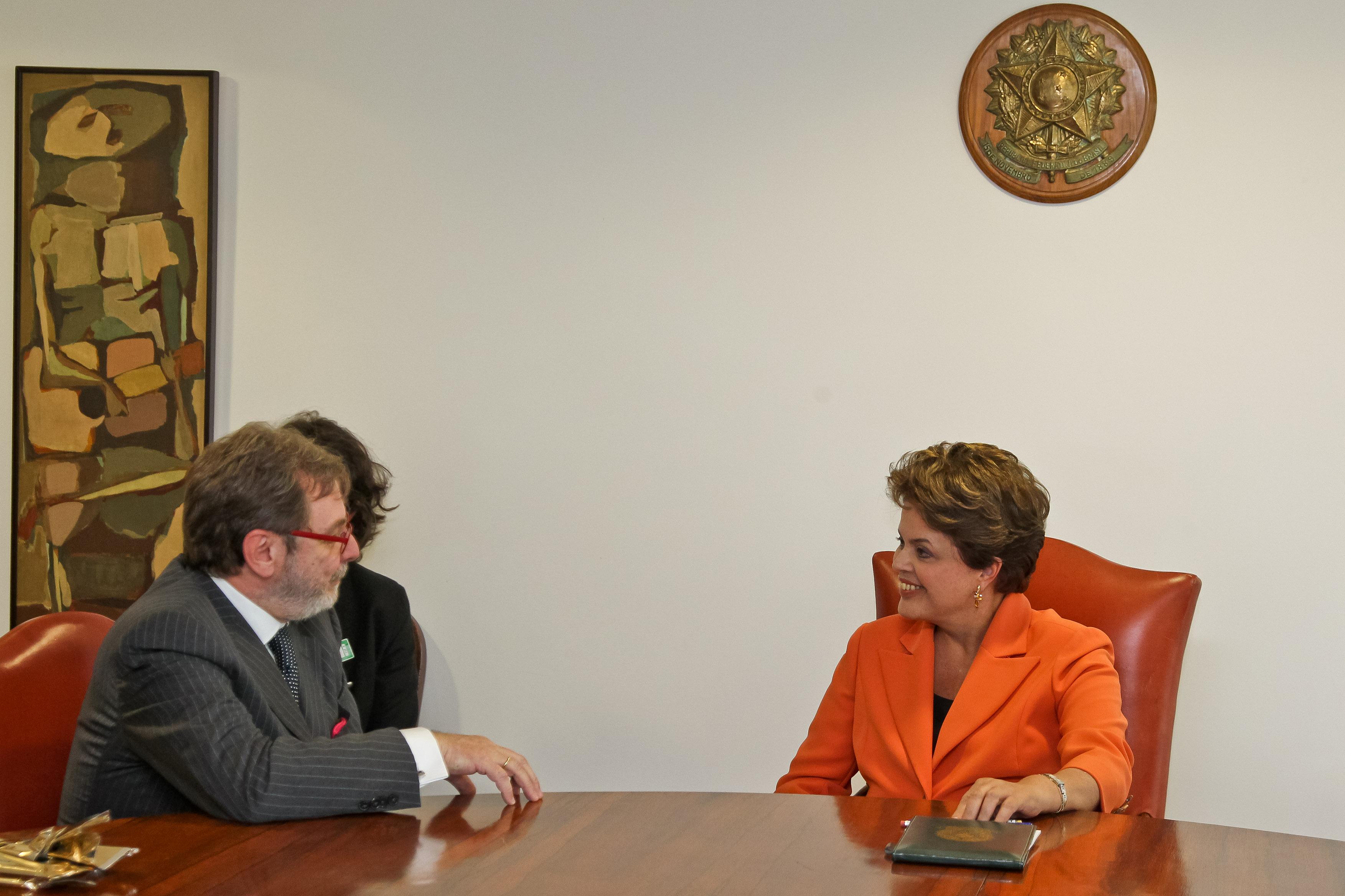 Dilma recebe o CEO e Juan Luís Cebrián 2