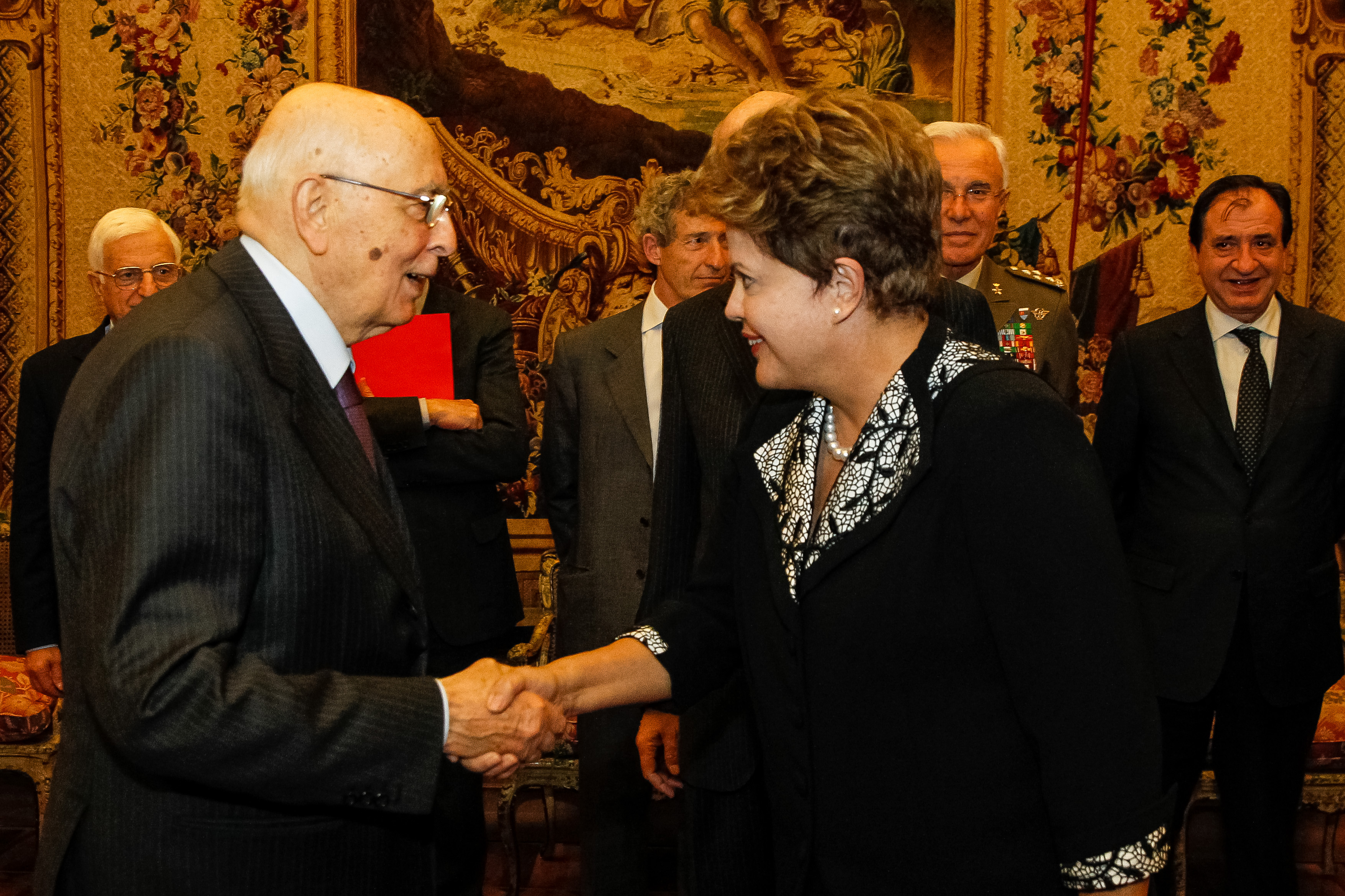Encontro com Giorgio Napolitano Presidente da Itália - 01