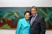 Dilma Rousseff e o governador de Sergipe, Marcelo Déda, no Palácio do Planalto