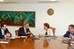 Dilma Rousseff recebe o governador de Sergipe, Marcelo Déda, no Palácio do Planalto