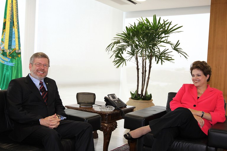 Presidenta Dilma Rousseff em encontro com o presidente da Câmara dos Deputados, Marco Maia 2