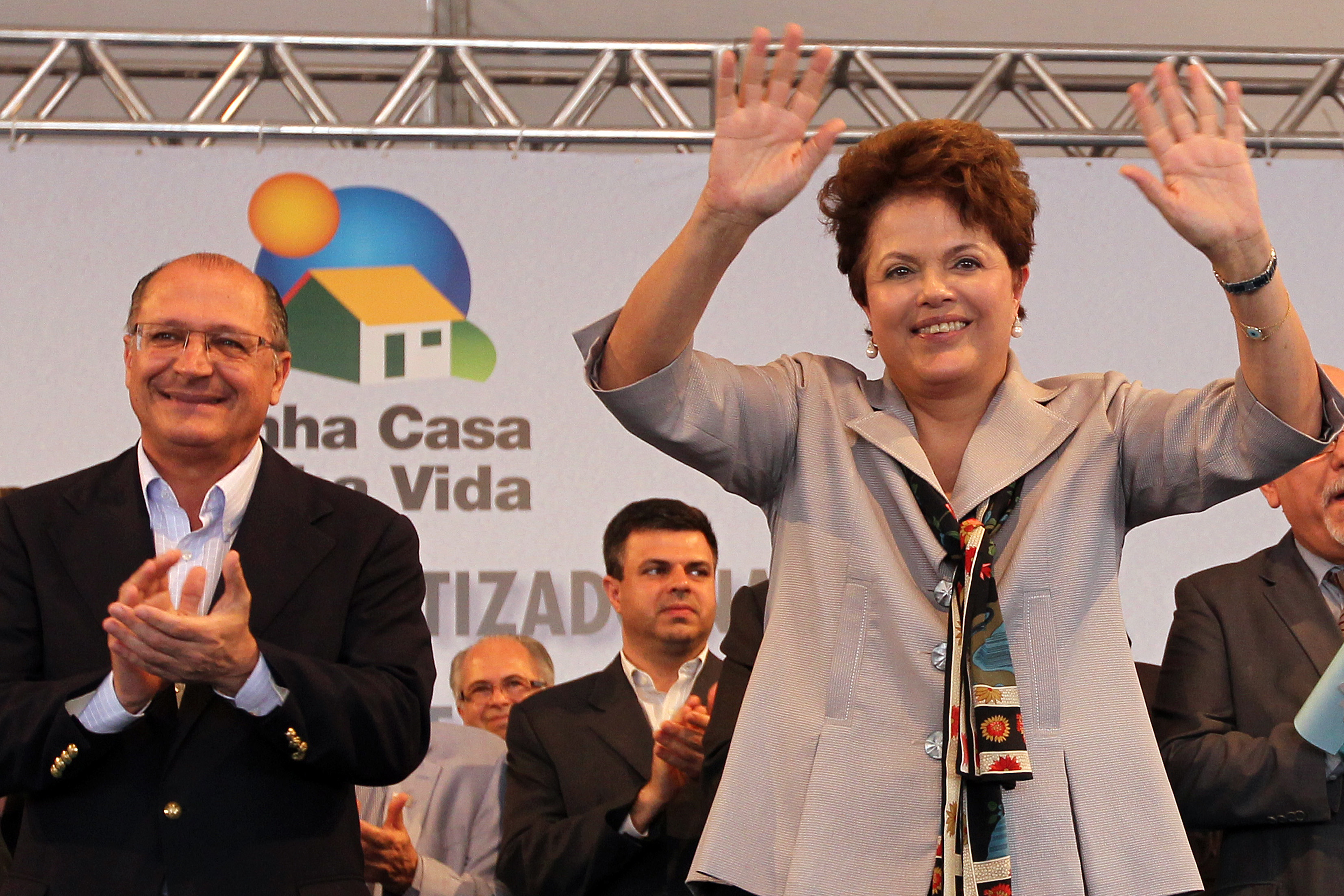 Presidenta Dilma e o governador Geraldo Alckmin