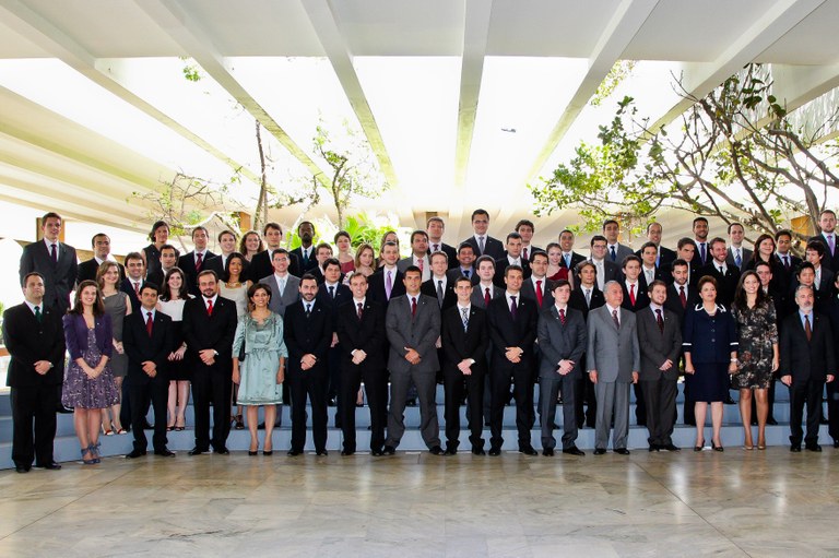 Dilma com formandos do Instituto Rio Branco 1