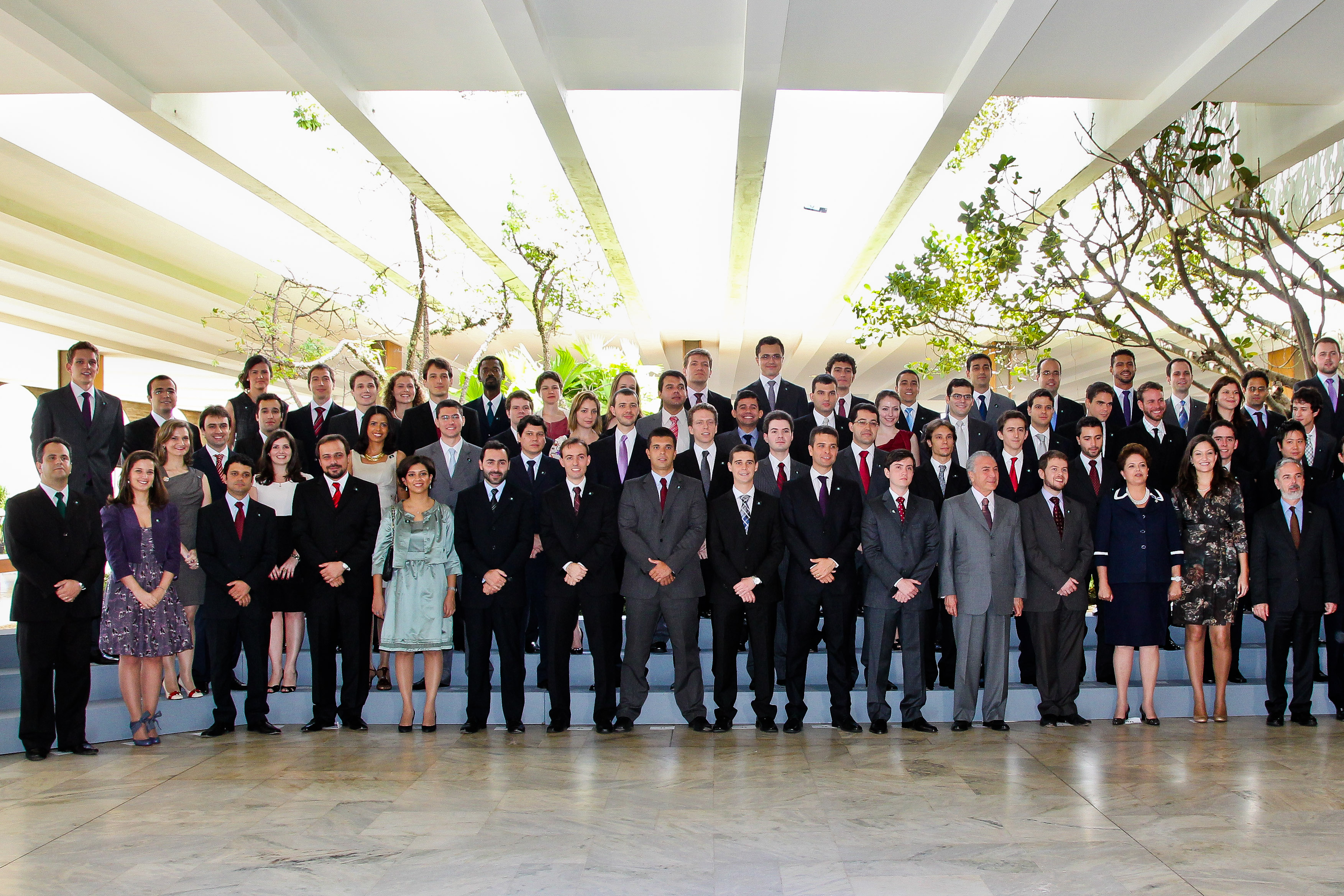 Dilma com formandos do Instituto Rio Branco 1