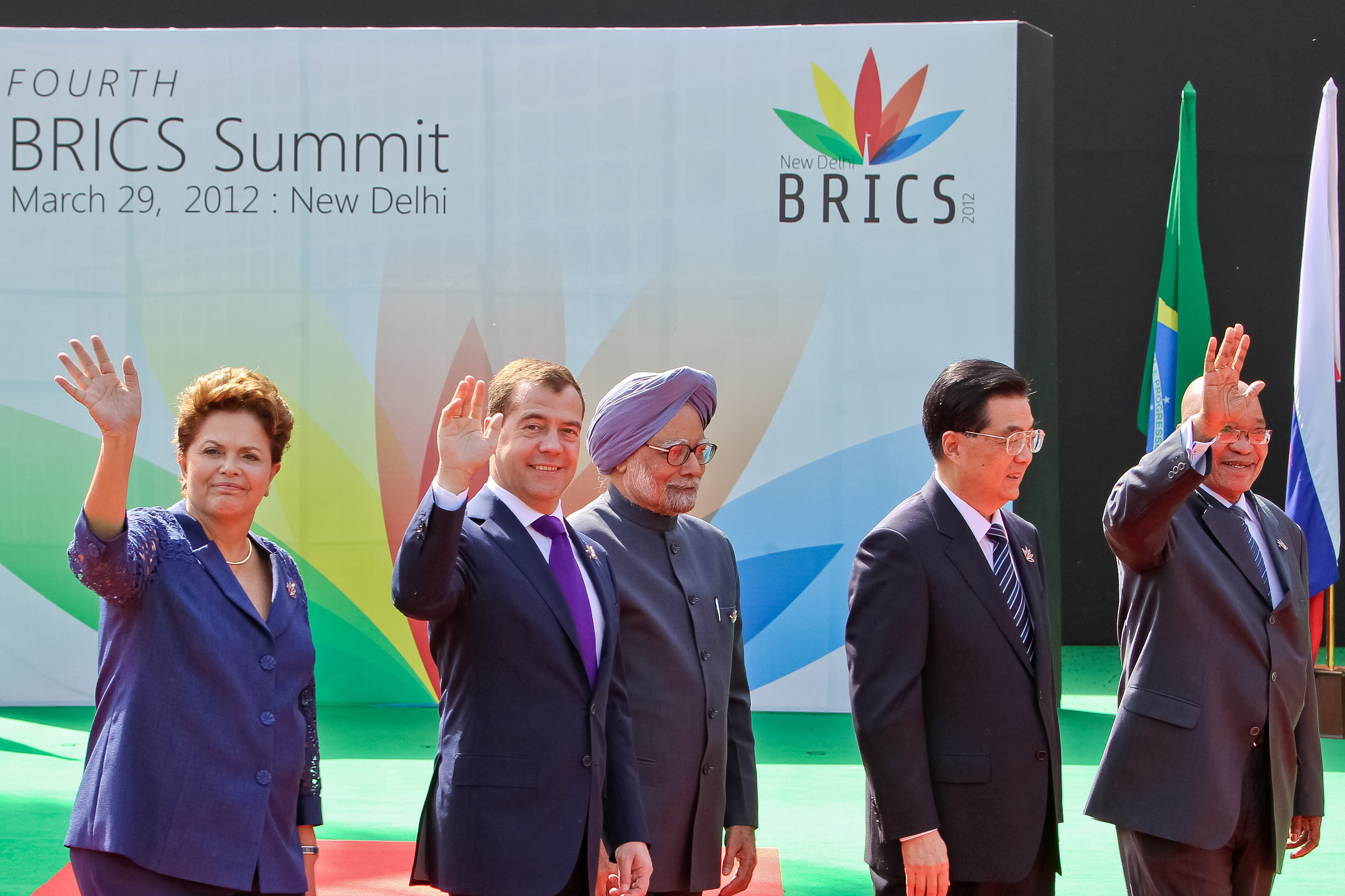 Foto oficial com os Chefes de Estado do BRICS - 3