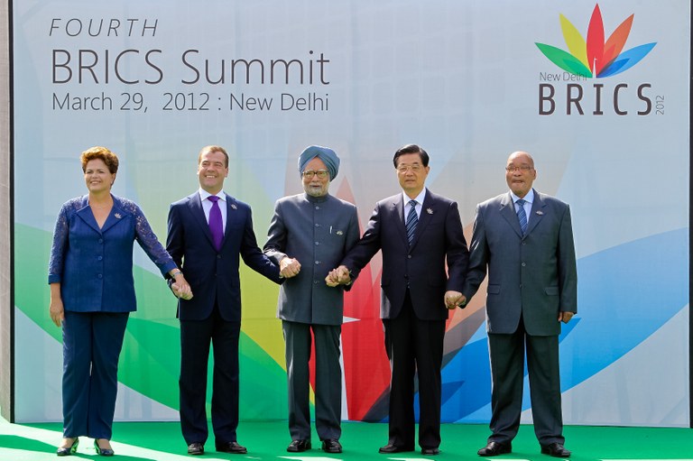 Foto oficial com os Chefes de Estado do BRICS - 2