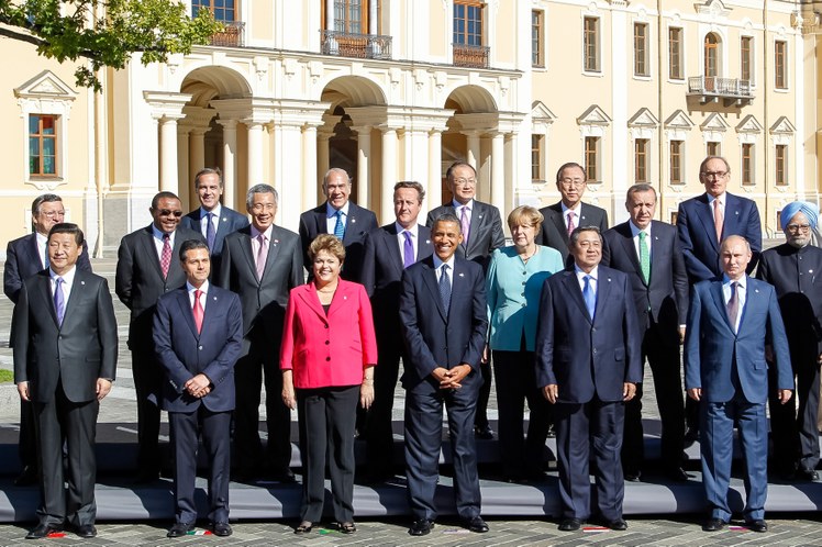 Fotografia oficial da cúpula do G20 - Rússia  01