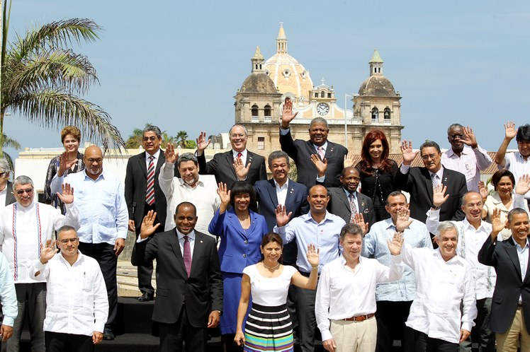 Fotografia oficial da VI Cúpula das Américas