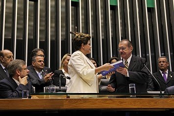 Dilma e Sarney na Sessão Legislativa