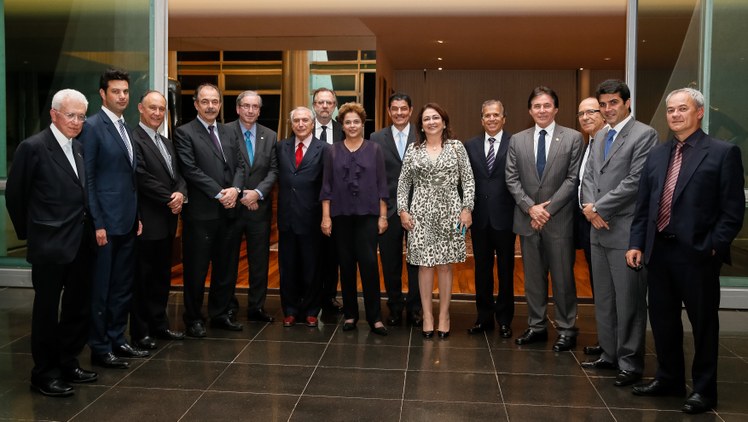 Jantar no palácio da alvorada