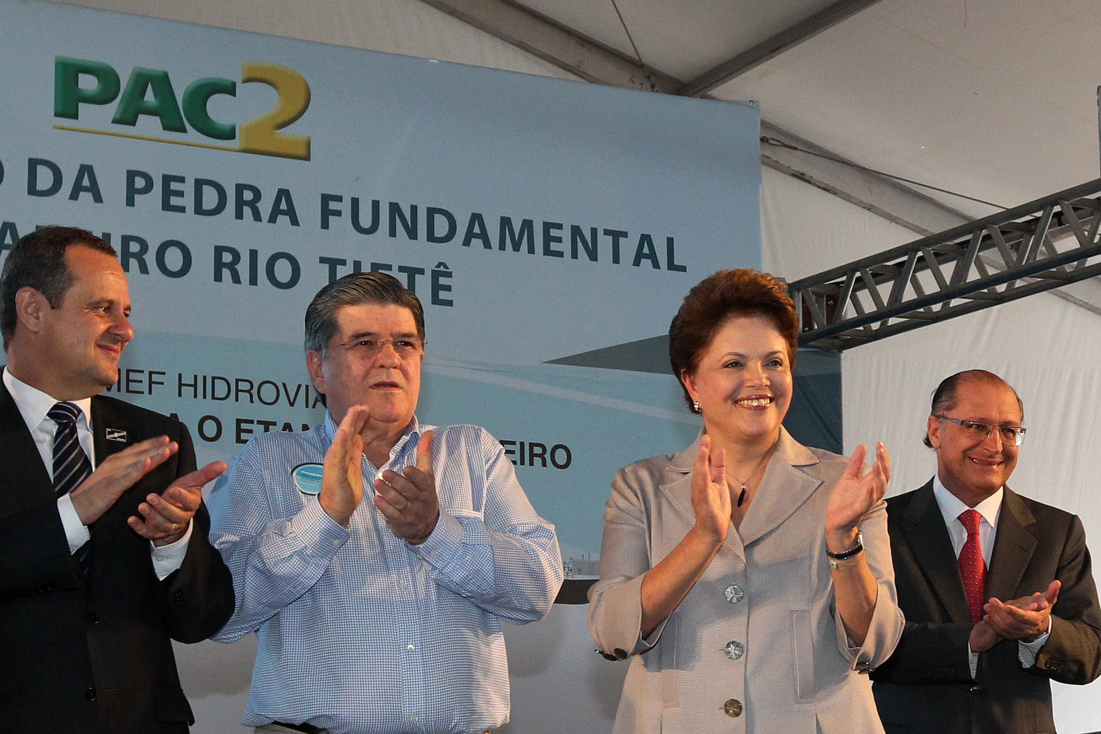 Lançamento da pedra Fundamental do Estaleiro Rio Tietê 2