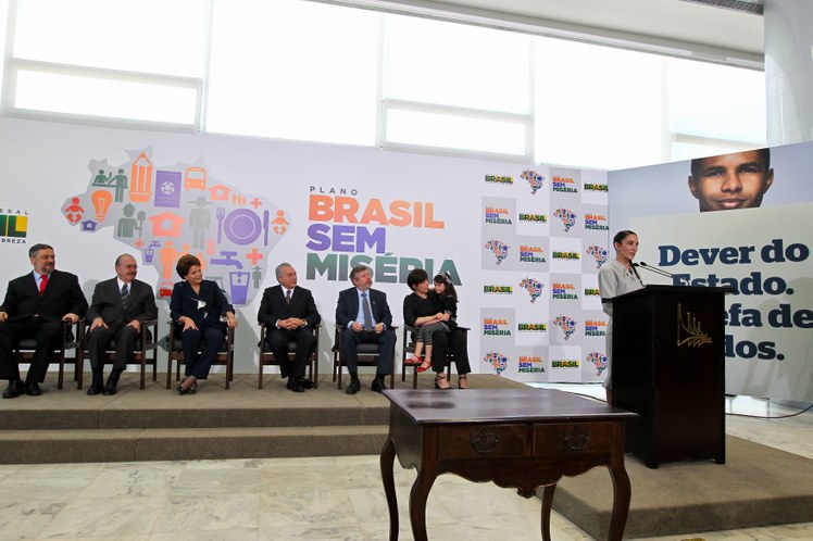 Dilma durante lançamento do Plano Brasil Sem Miséria 3