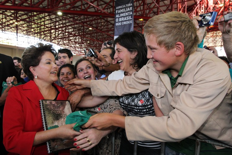 Dilma Rousseff durante lançamento do Plano Safra da Agricultura Familiar 3