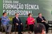Dilma, Sarney, Palocci e Lupi durante cerimônia de lançamento de programa