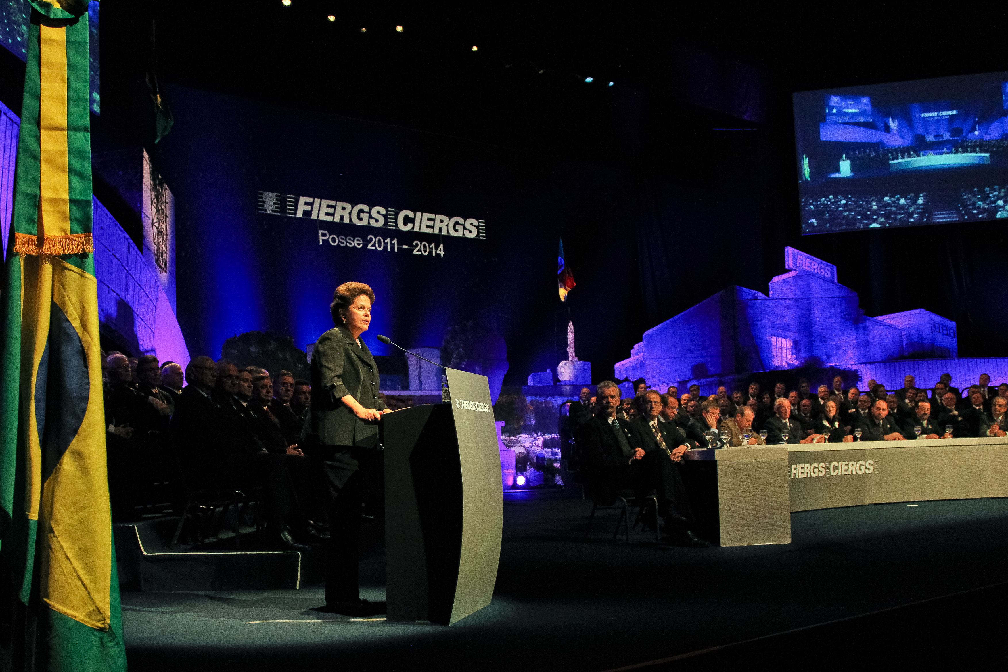 Dilma Rousseff discursa na cerimônia de posse da diretoria da Fiergs/Ciergs 1