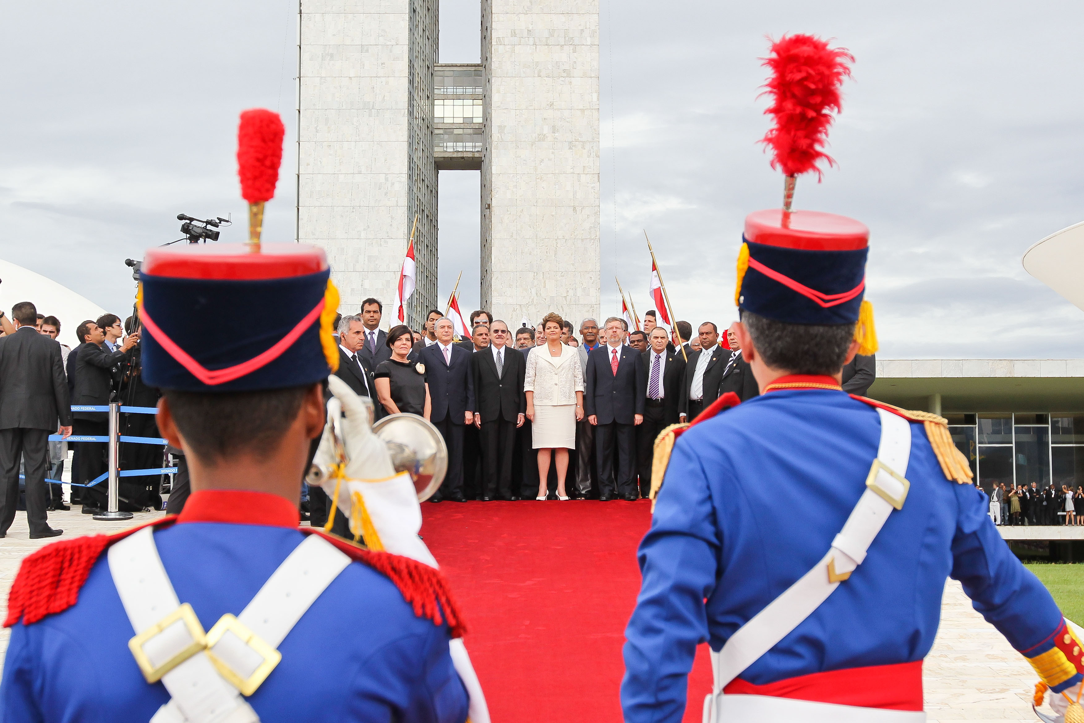 Presidenta Dilma Rousseff e o vice-presidente, Michel Temer, durante cerimônia no Congresso Nacional 1
