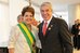 Presidenta Dilma recebe os cumprimentos do primeiro-ministro de Portugal, José Sócrates