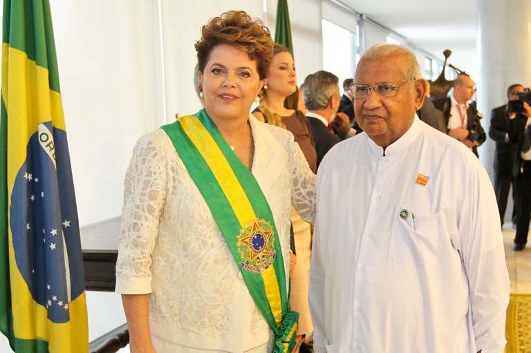 Presidenta Dilma recebe os cumprimentos de chefes de Estado e de Governo estrangeiros 7