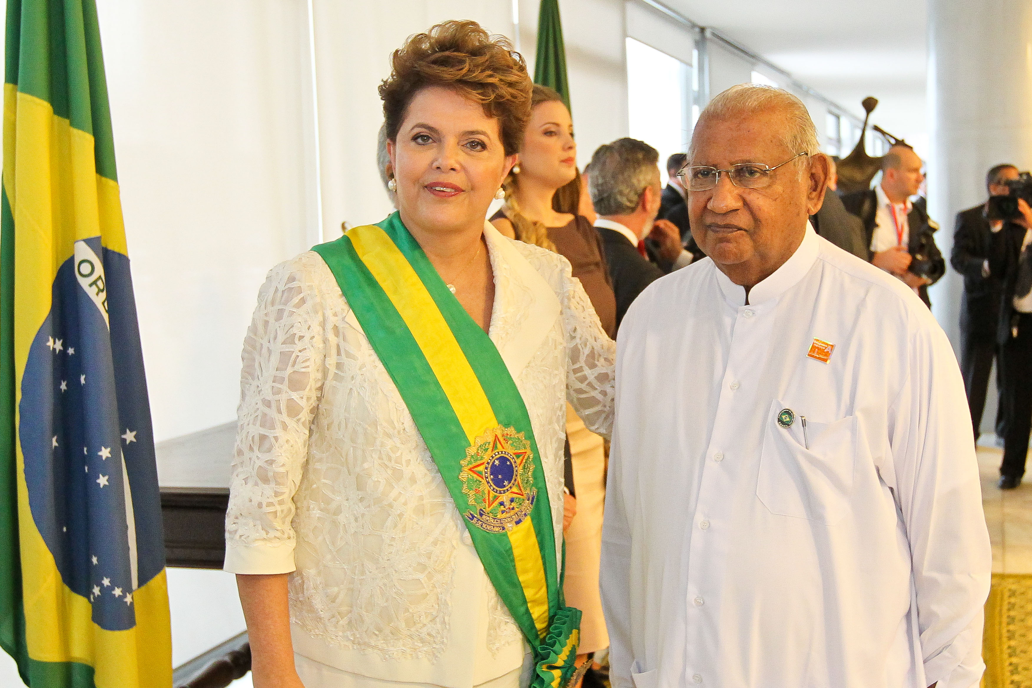 Presidenta Dilma recebe os cumprimentos de chefes de Estado e de Governo estrangeiros 7