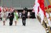 Dilma Rousseff e o vice-presidente Michel Temer descem a rampa do Palácio do Planalto com ex-presidente Lula