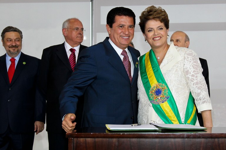 Presidenta Dilma empossa o ministro dos Transportes, Alfredo Nascimento