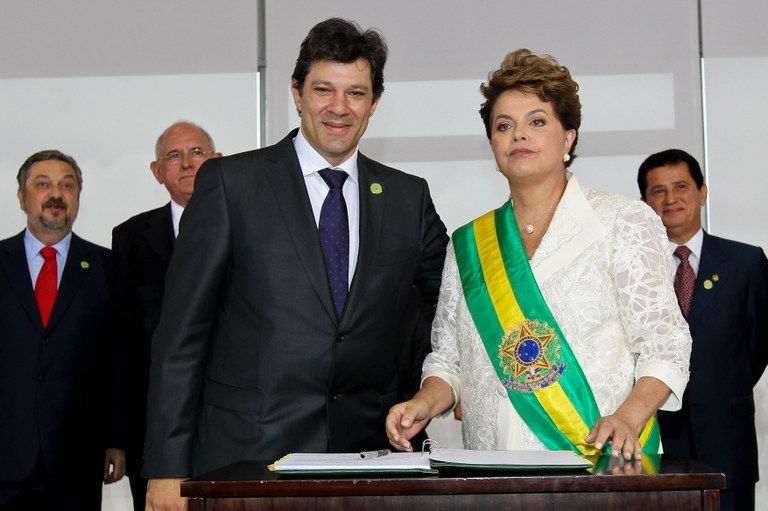 Presidenta Dilma empossa o ministro da Educação, Fernando Haddad