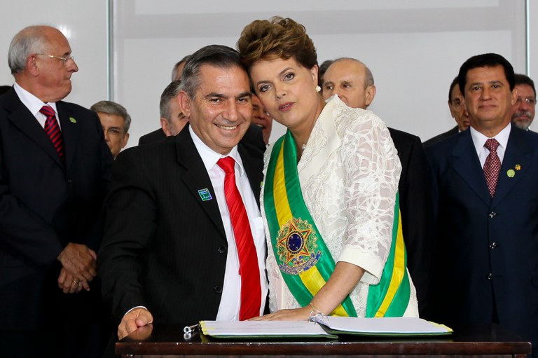 Presidenta Dilma empossa o ministro-chefe da Secretaria-Geral da Presidência da República, Gilberto Carvalho