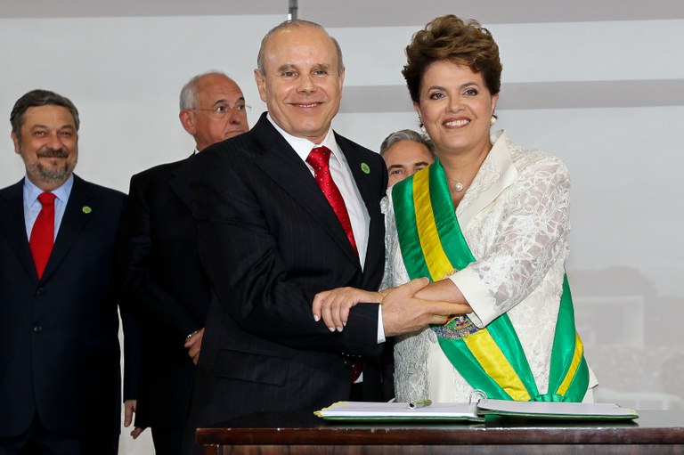 Presidenta Dilma empossa o ministro da Fazenda, Guido Mantega