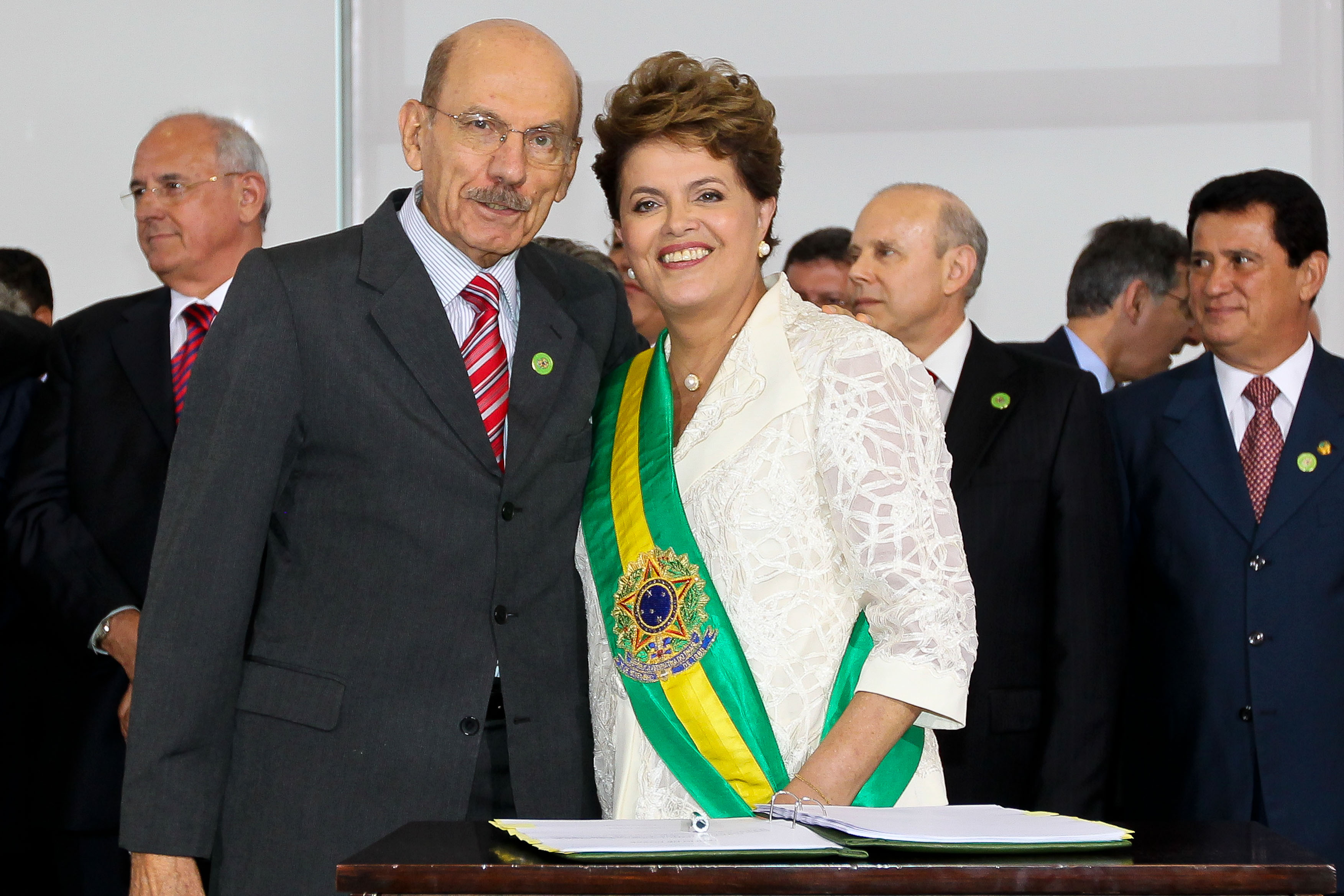 Presidenta Dilma empossa o ministro-chefe da Controladoria-Geral da União, Jorge Hage Sobrinho