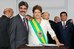 Presidenta Dilma empossa o ministro-chefe da Secretaria de Relações Institucionais da Presidência da República, Luiz Sérgio Oliveira
