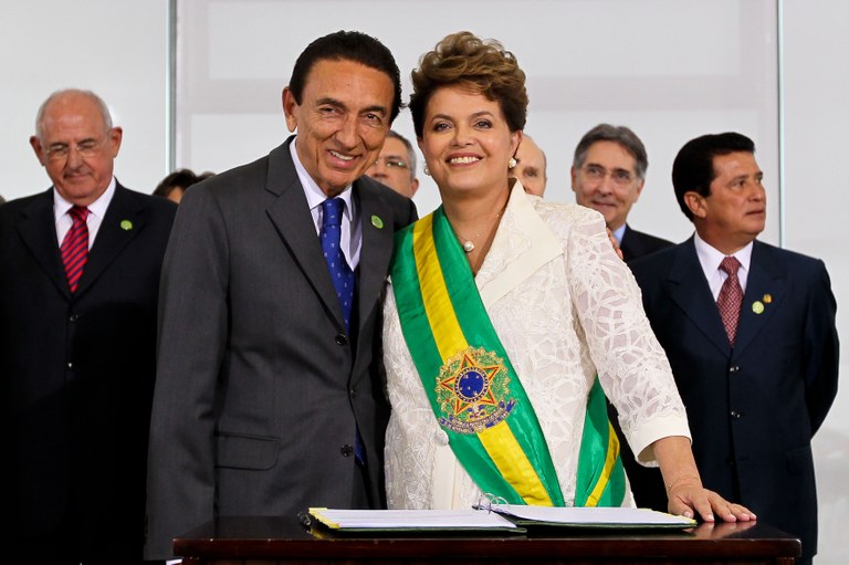 Presidenta Dilma empossa o ministro de Minas e Energia, Edison Lobão