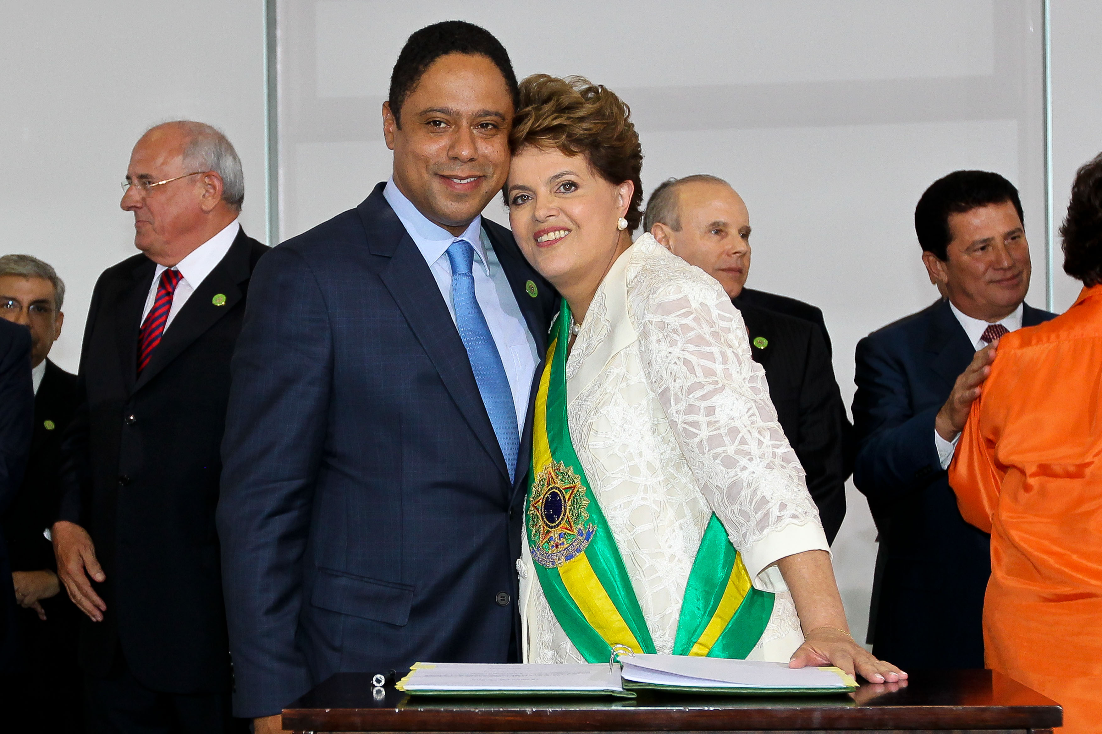 Presidenta Dilma Rousseff empossa o ministro do Esporte, Orlando Silva
