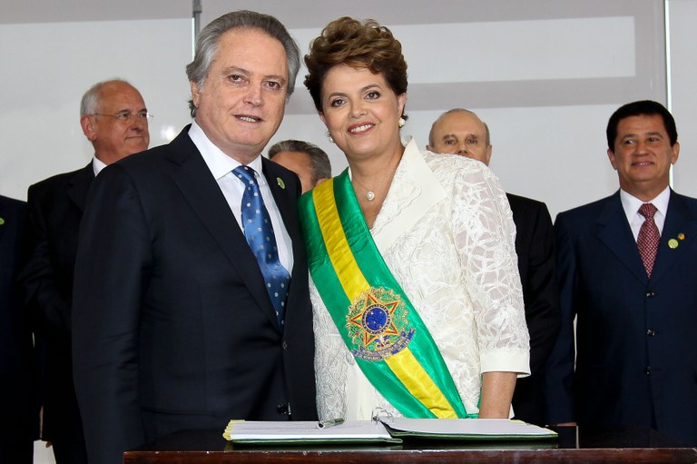 Presidenta Dilma Rousseff empossa o ministro da Agricultura, Pecuária e Abastecimento, Wagner Rossi