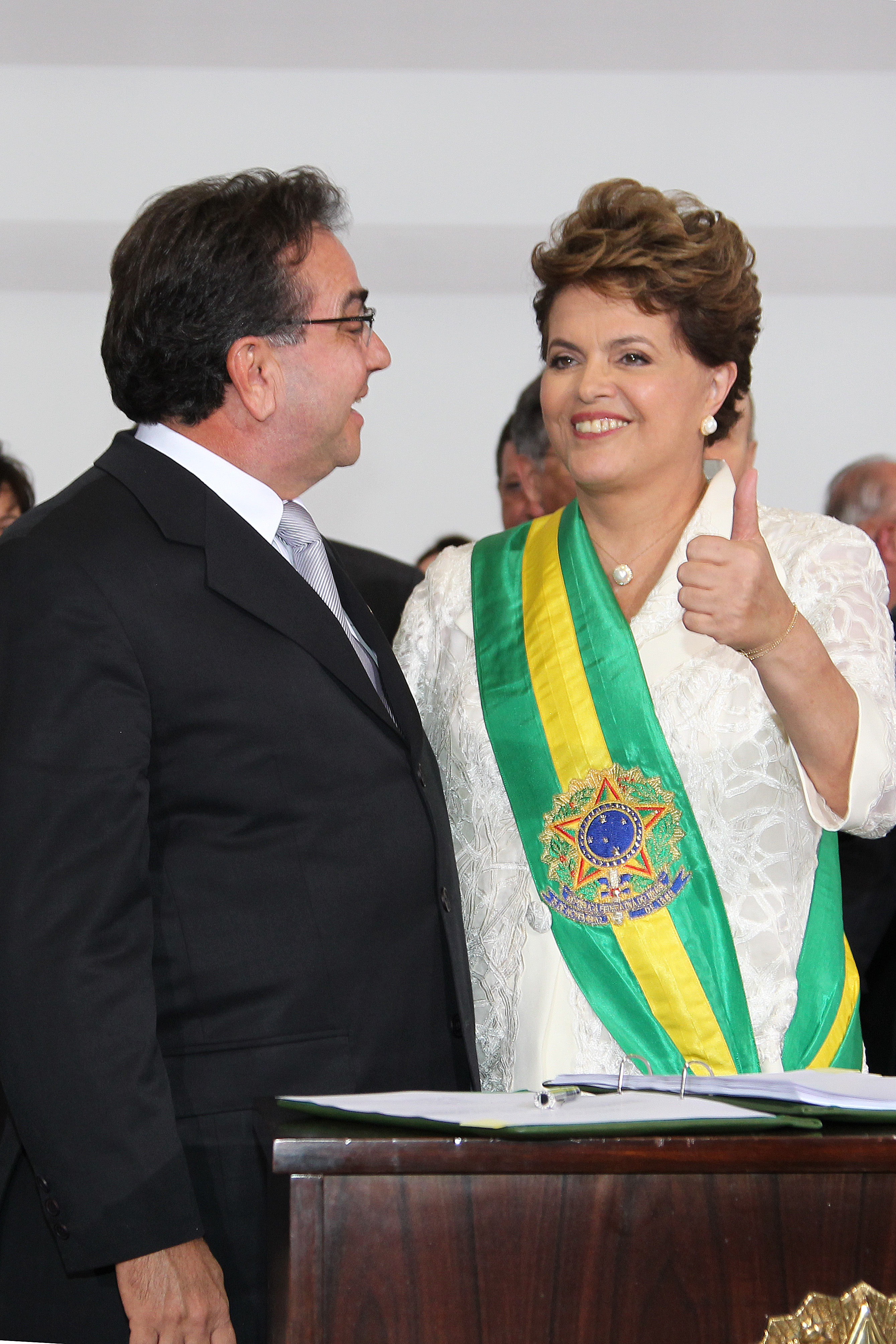 Presidenta Dilma Rousseff empossa o Secretário Especial de Portos da Presidência da República, José Leônidas Cristino